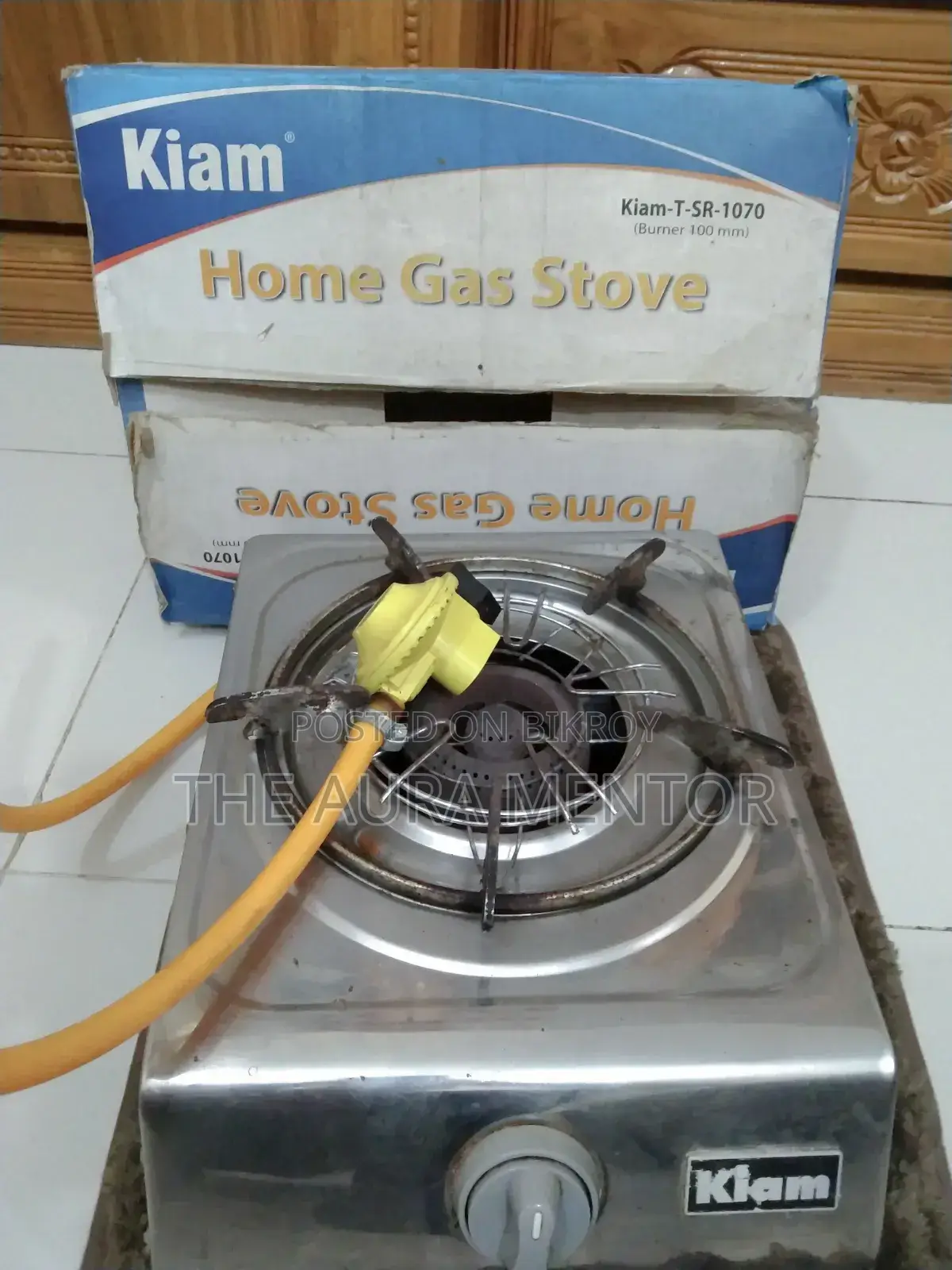 Kiam Gas Stove with Premium Pipe and Regulator (Used for only 3 months)