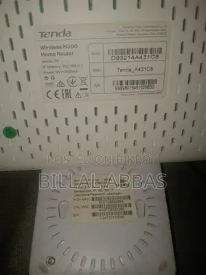 Onu+Tenda Router Tenda Wireless N300 Home Router (Model: F6) V-sol Ep