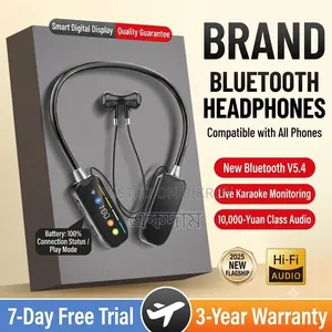 2025 Premium Wireless Neckband Earphone - Bluetooth 5.4