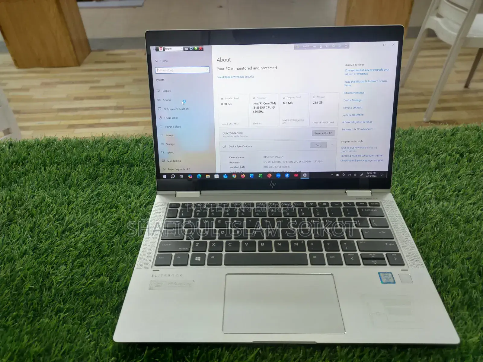 ল্যাপটপ HP EliteBook X360 1030 G4 8GB Intel Core I5 SSD 256GB
