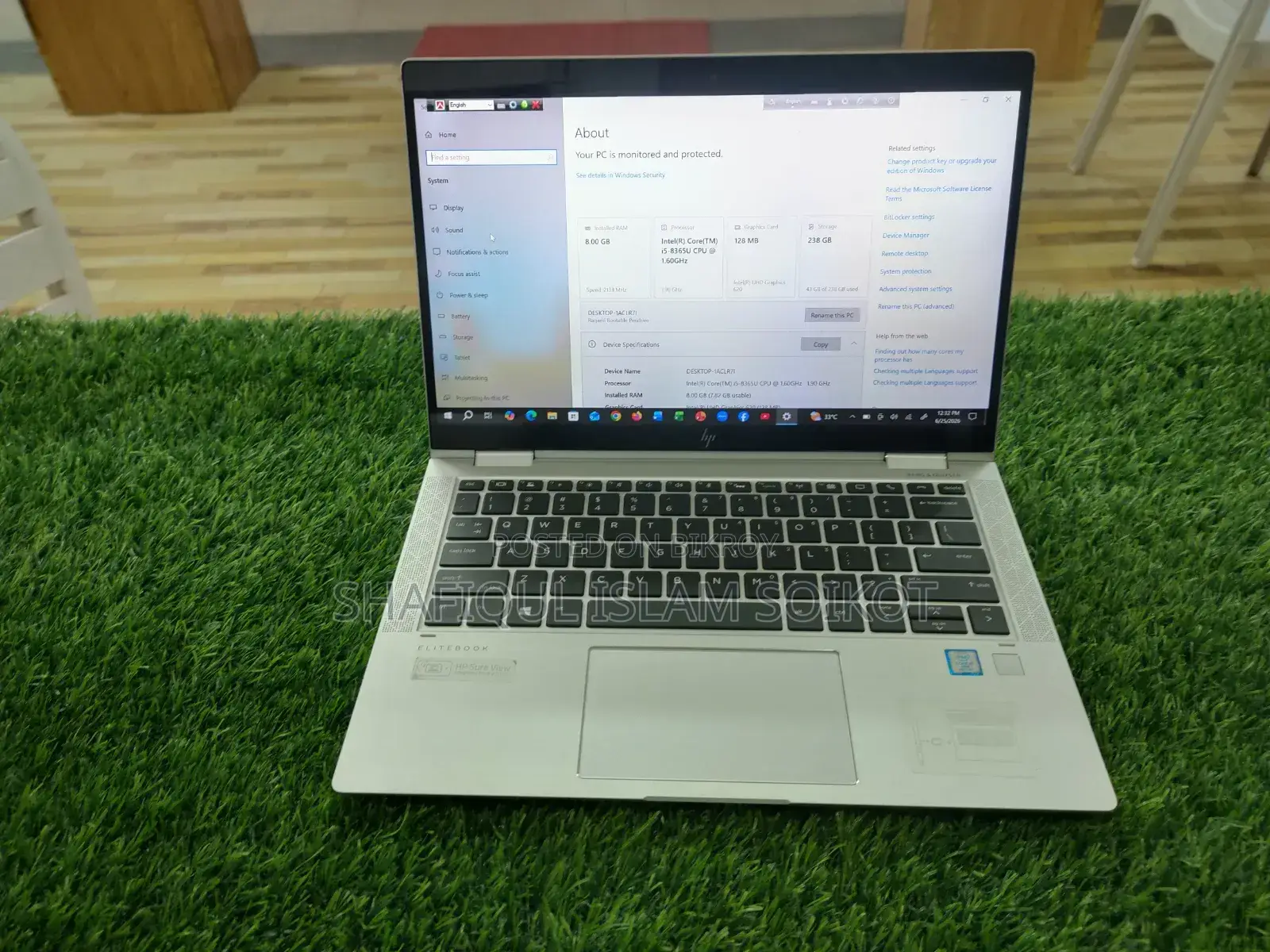ল্যাপটপ HP EliteBook X360 1030 G4 8GB Intel Core I5 SSD 256GB