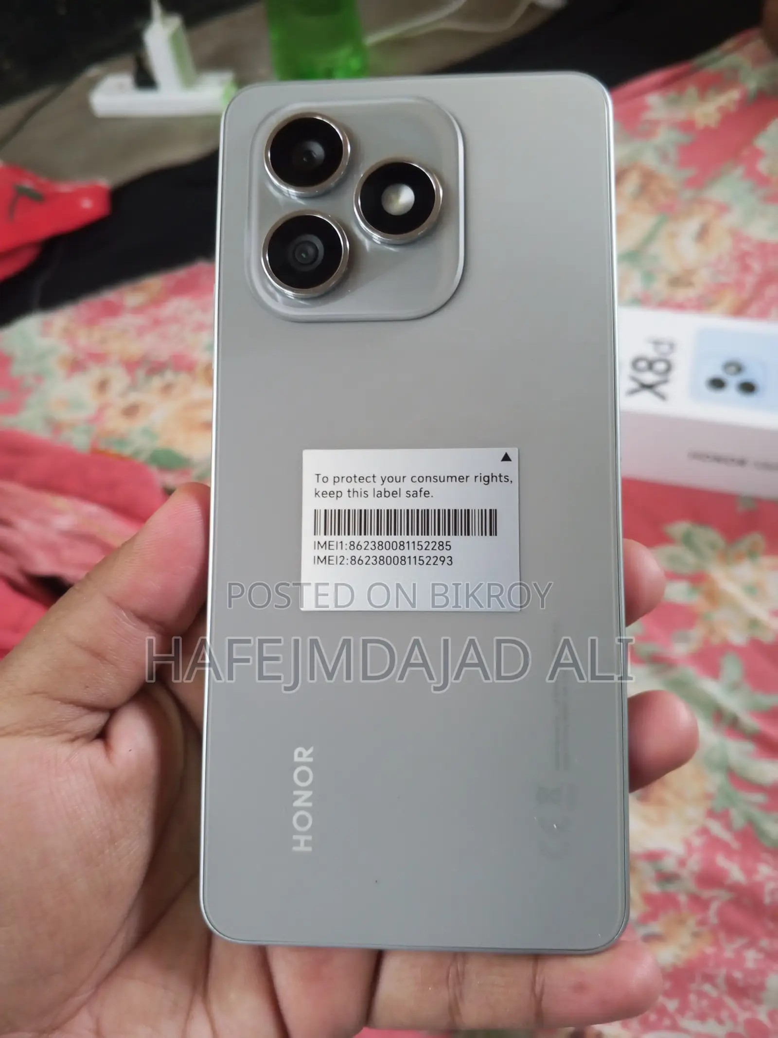New Honor X8b 256 GB Silver