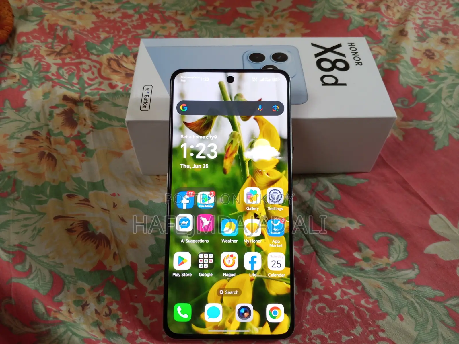 New Honor X8b 256 GB Silver