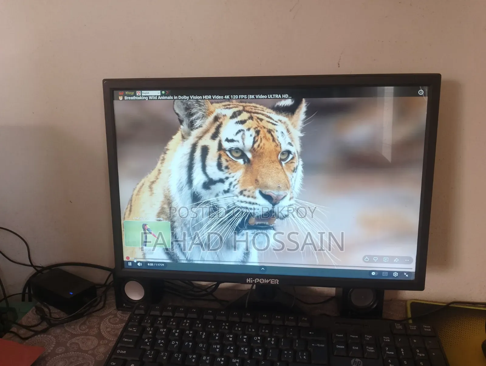 Desktop Computer 8GB Intel Core I3 SSD 128GB