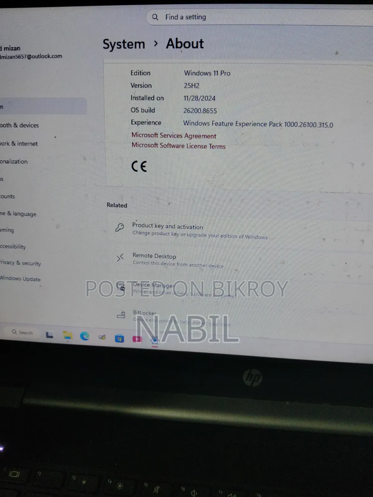Laptop HP ProBook 440 G5 8GB Intel Core I5 SSD 1T