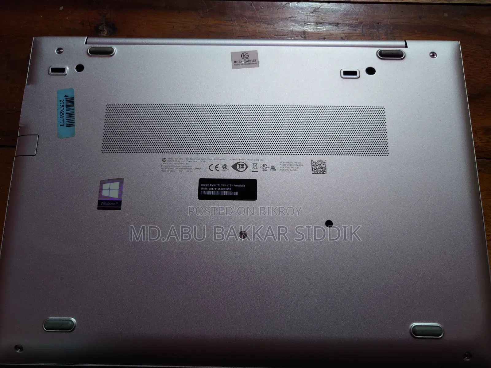 Laptop HP EliteBook 745 G6 16GB AMD Ryzen 5 SSD 256GB