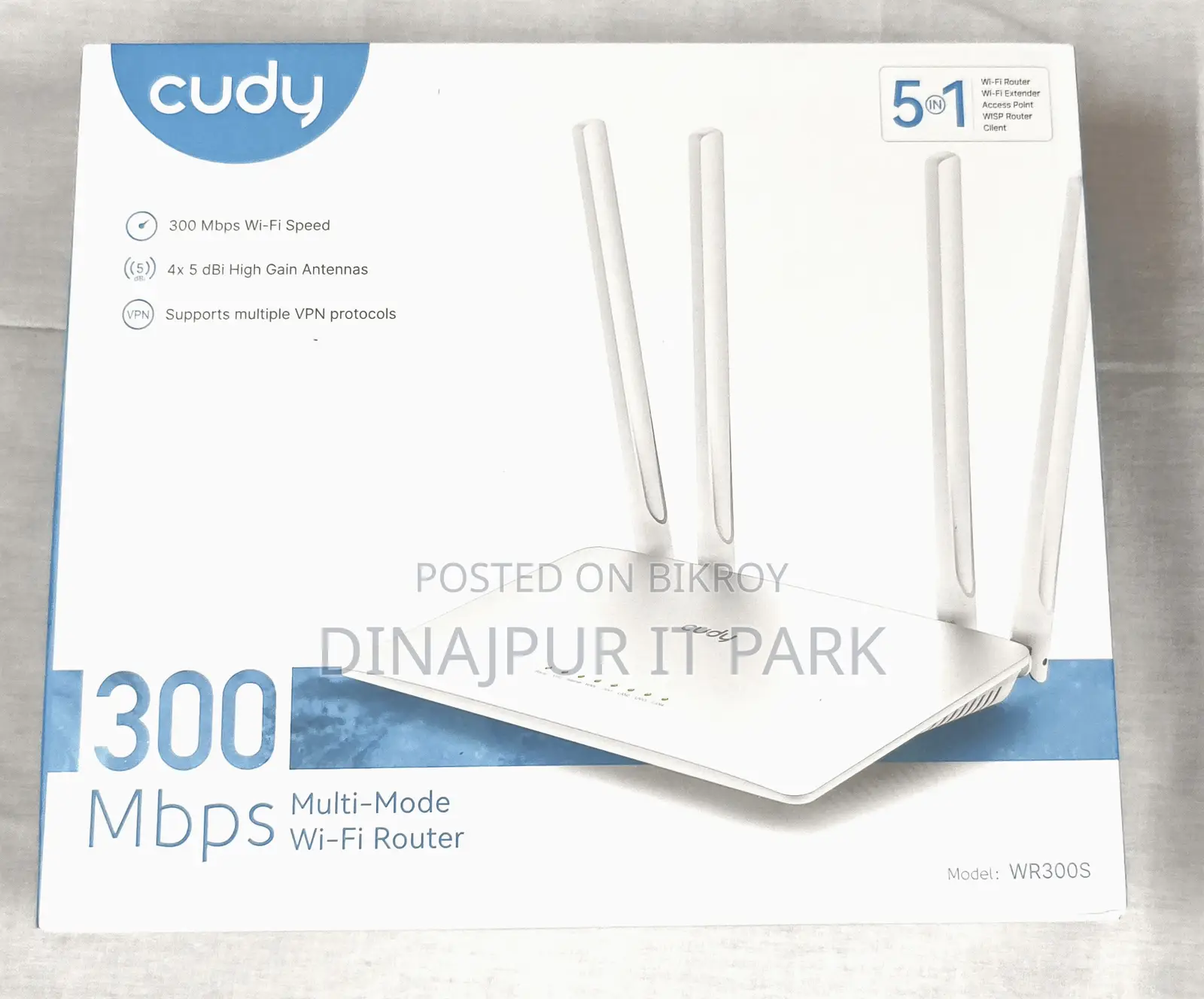 Cudy Wr300s 300mbps মাল্টি-মোড ওয়াই-ফাই রাউটার