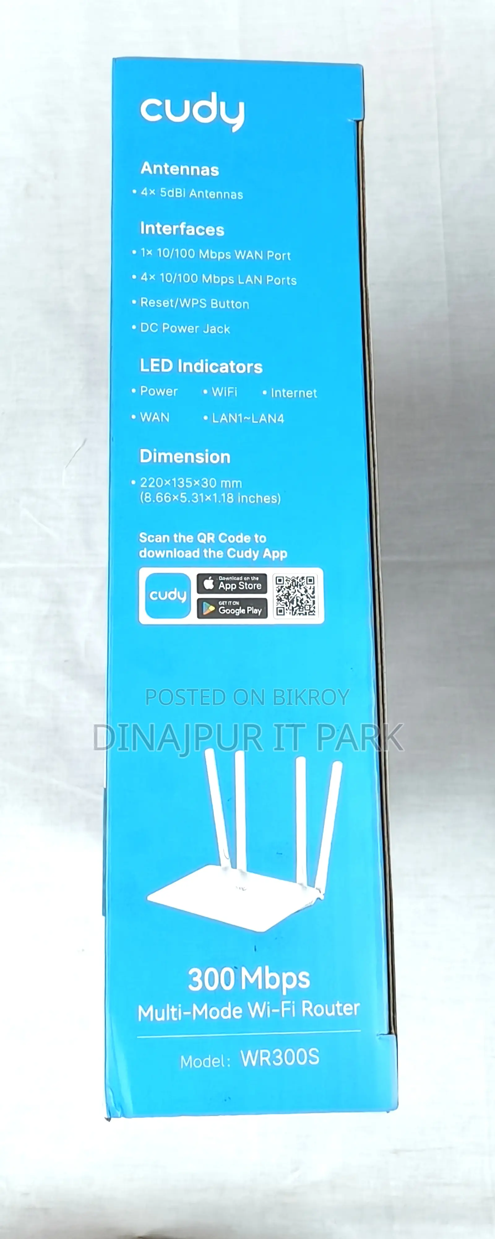 Cudy Wr300s 300mbps মাল্টি-মোড ওয়াই-ফাই রাউটার