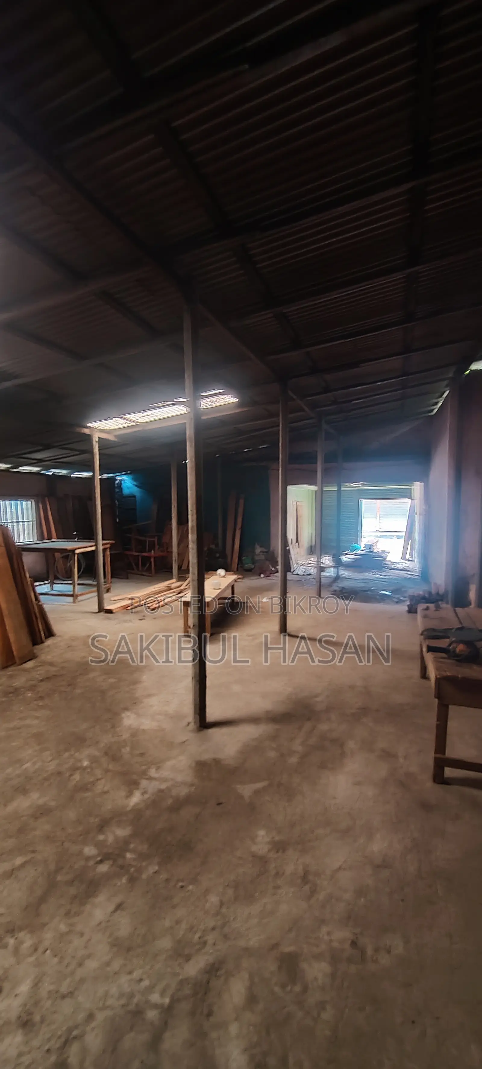 Warehouse for rent.