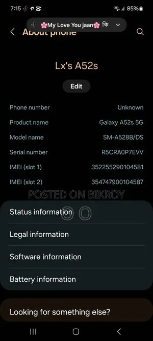 Samsung Galaxy A52s 5G 128 GB