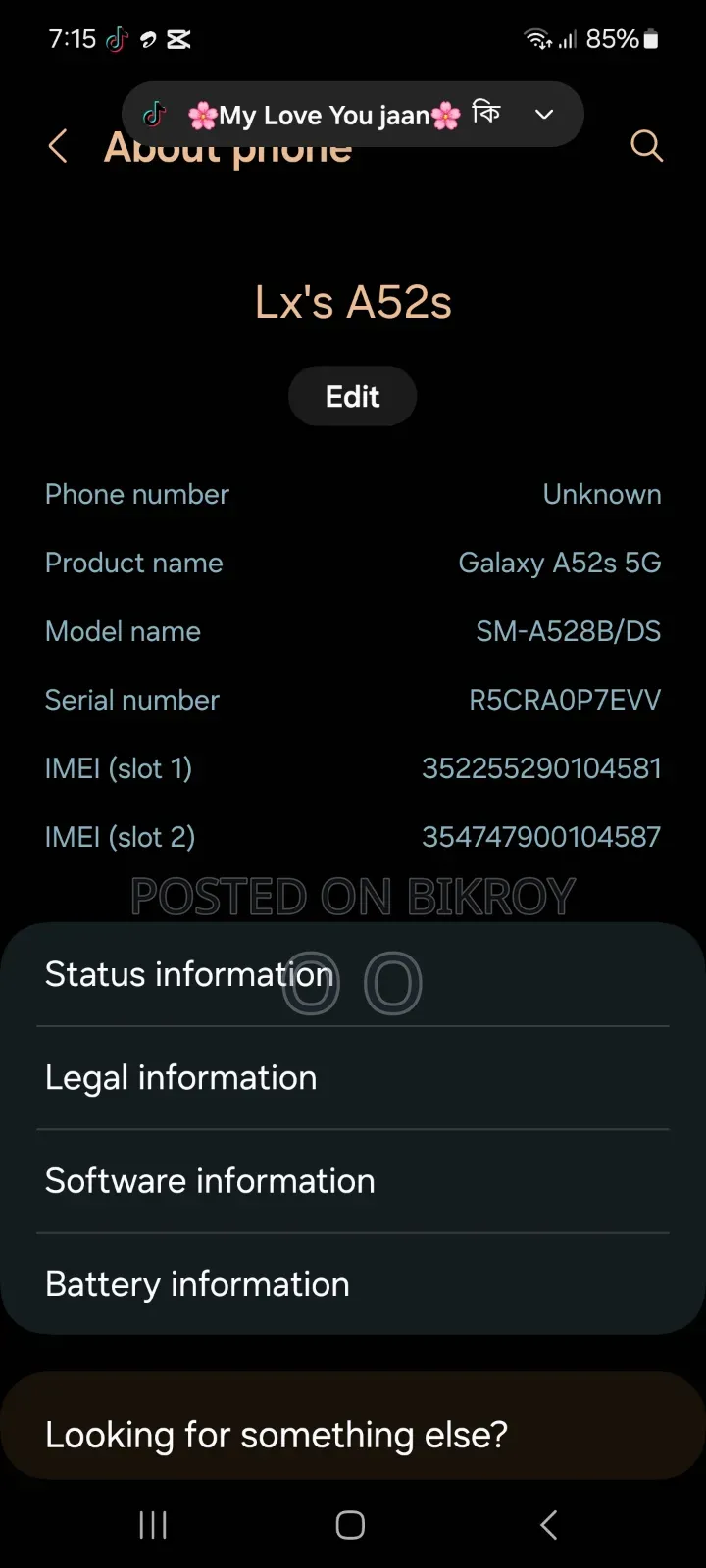 Samsung Galaxy A52s 5G 128 GB