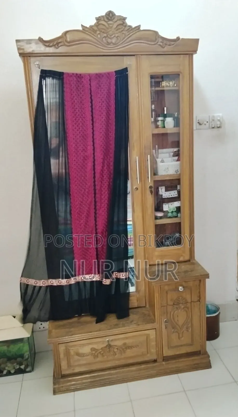 সেগুন কাঠ এর ড্রেসিং টেবিল