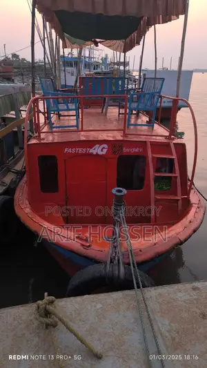 টুরিস্ট ফাইবার বোট বিক্রয়।