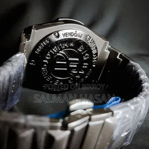 Luxury Men's Quartz Watch Gunmetal Grey Metal Strap