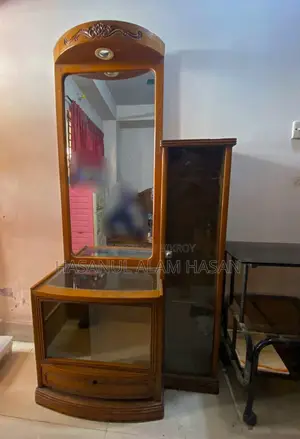 Exclusive Wooden Dressing Table With Storage Showcase(Fresh Condition)