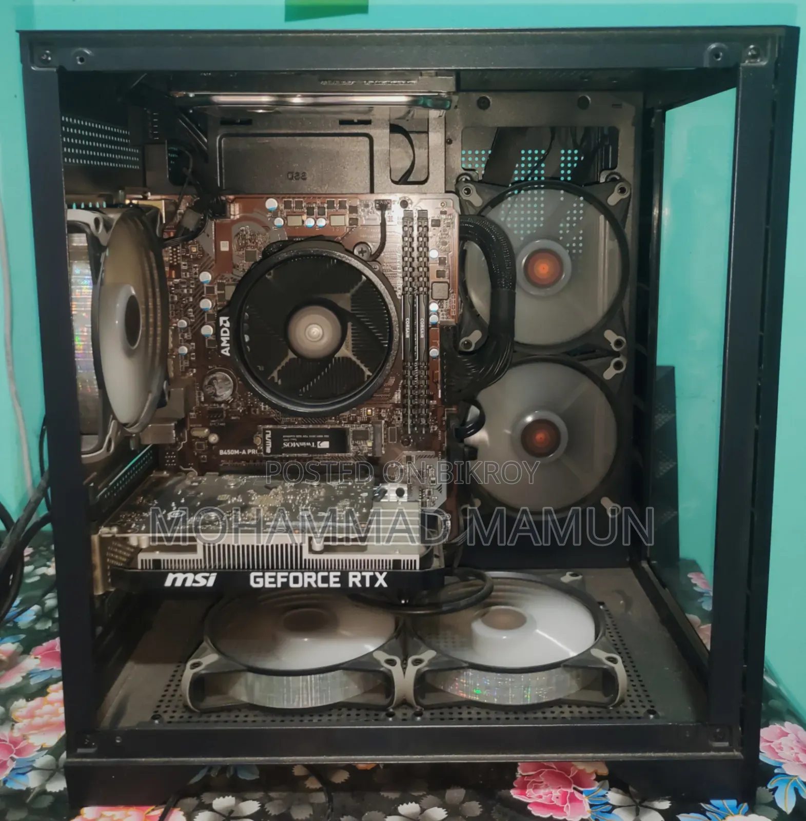 ডেস্কটপ কম্পিউটার MSI মডেল 16GB AMD Ryzen 5 SSD 512GB