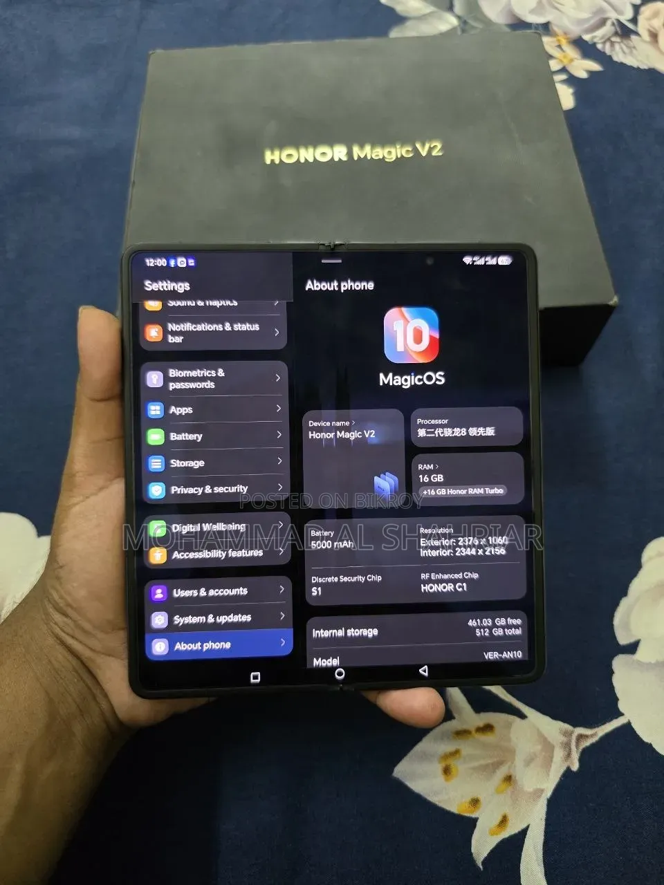 New Honor Magic V2 512 GB Gray