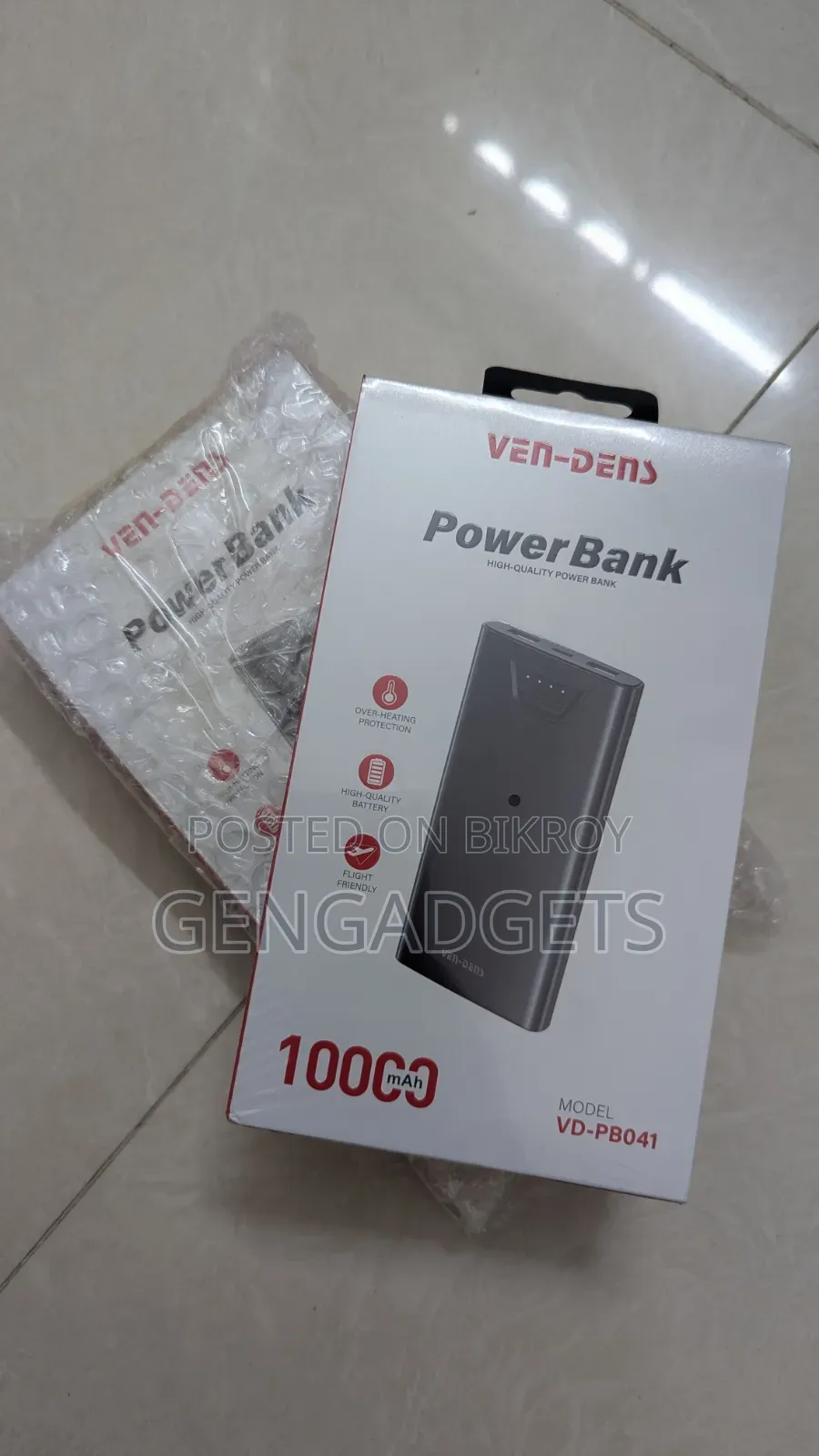 Power Bank - Ven Dens PB-041, 10000mAh Fast Charging Power Bank
