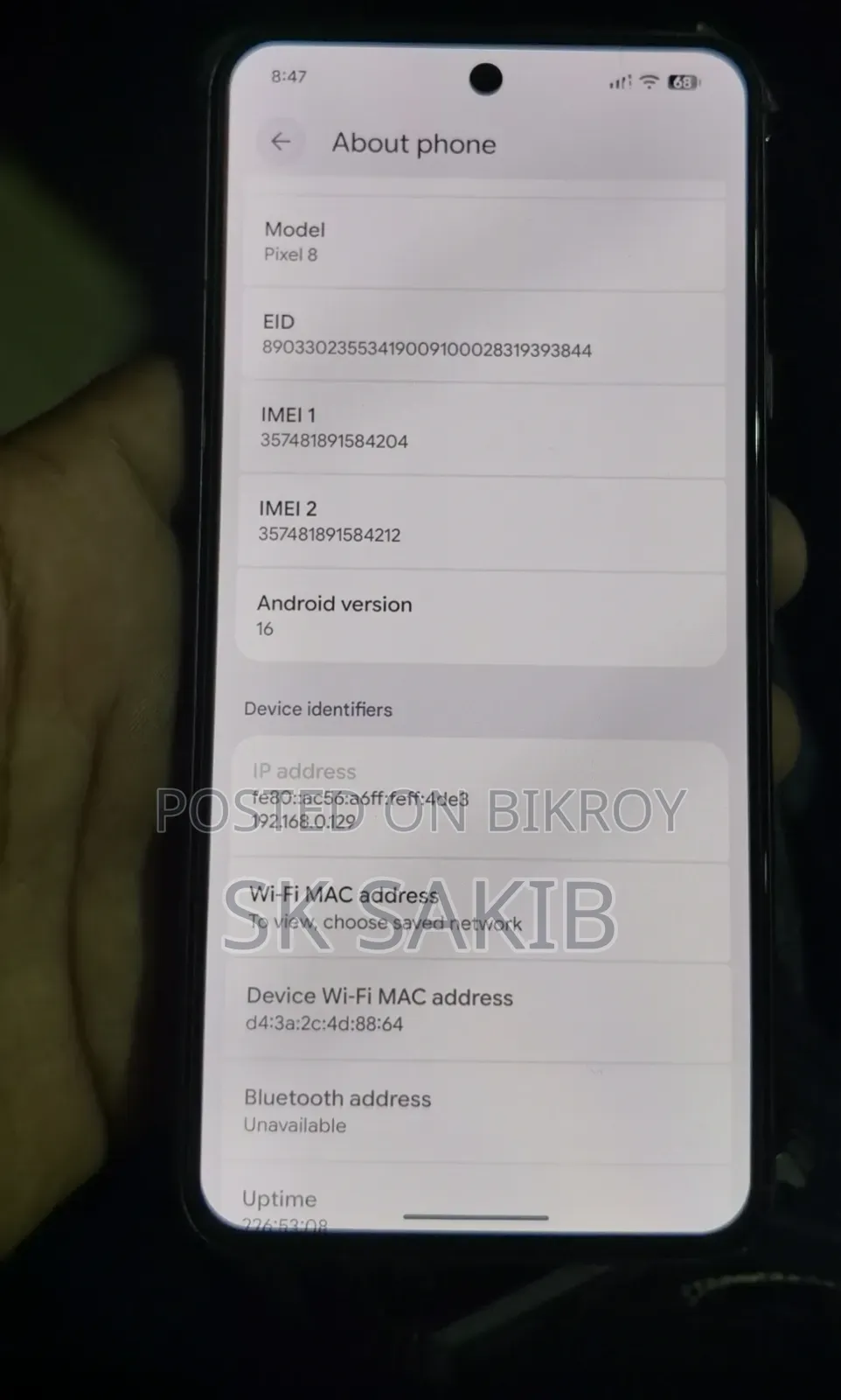 Google Pixel 8 128 GB Black