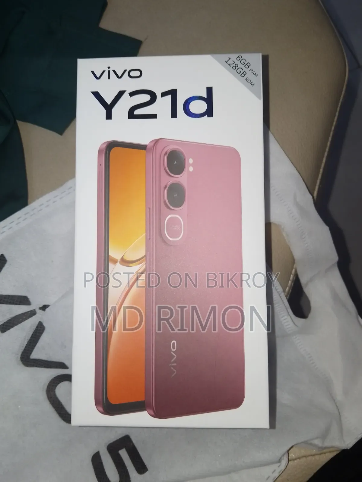 New Vivo Y21d 128 GB Black