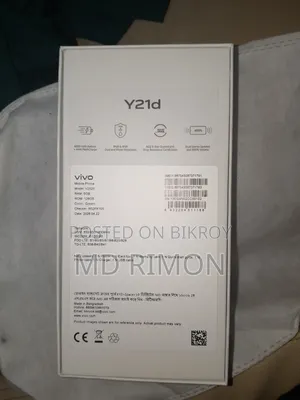 New Vivo Y21d 128 GB Black