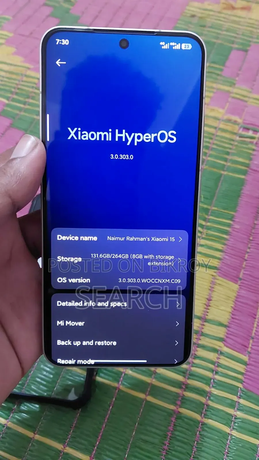 Xiaomi Redmi 15 5G ২৫৬ জিবি সাদা