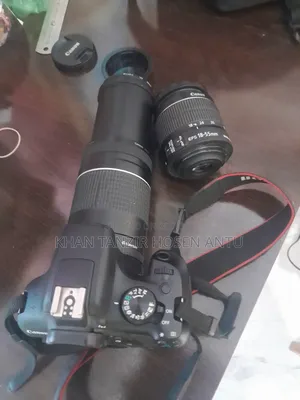 Canon EOS T6 Rebel 1300D With Kit and Telephoto Lens 75-300mm III