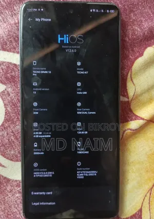Tecno Spark 10 Pro 128 GB Black