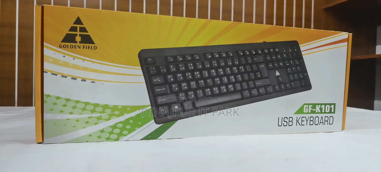 Golden Field Gf- Usb Bengali-English Keyboard