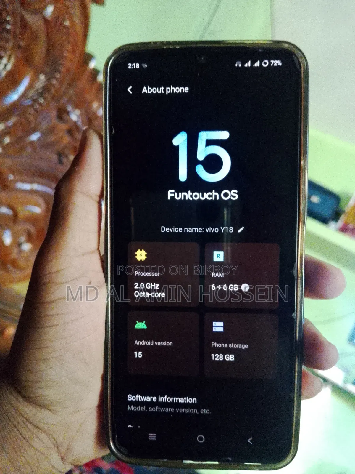 Vivo Y18 128 GB Purple