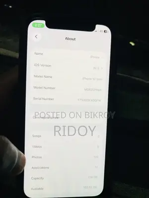 অ্যাপল আইফোন ১২ মিনি ১২৮ জিবি ব্ল্যাক