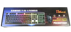 Pc Power Pgc801ta01 RGB Wired Gaming Keyboard Mouse Combo