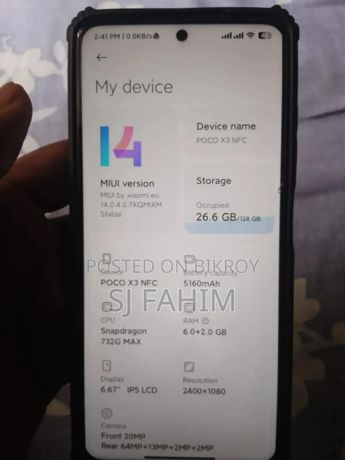 Xiaomi Poco X3 NFC 128 GB Blue