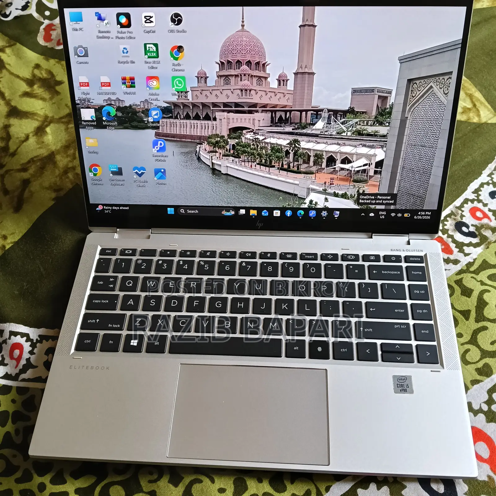 Laptop HP EliteBook x360 1040 G7 16GB Intel Core i5 SSD 256GB