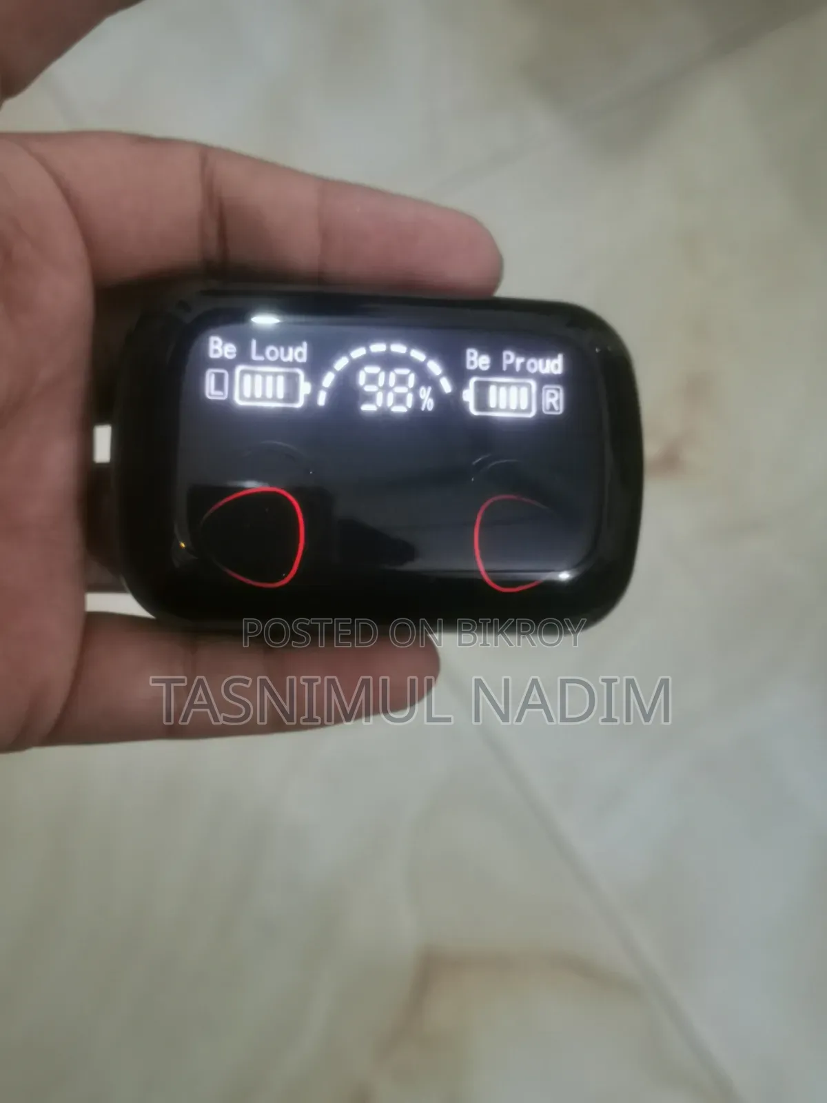 এলইডি ডিসপ্লে টিডব্লিউএস ব্লুটুথ ইয়ারবাডস