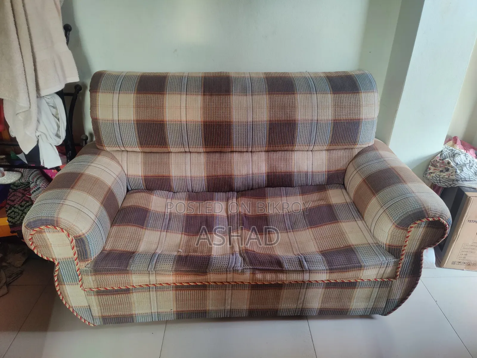 Woodworm-infested Used Double Sofa.