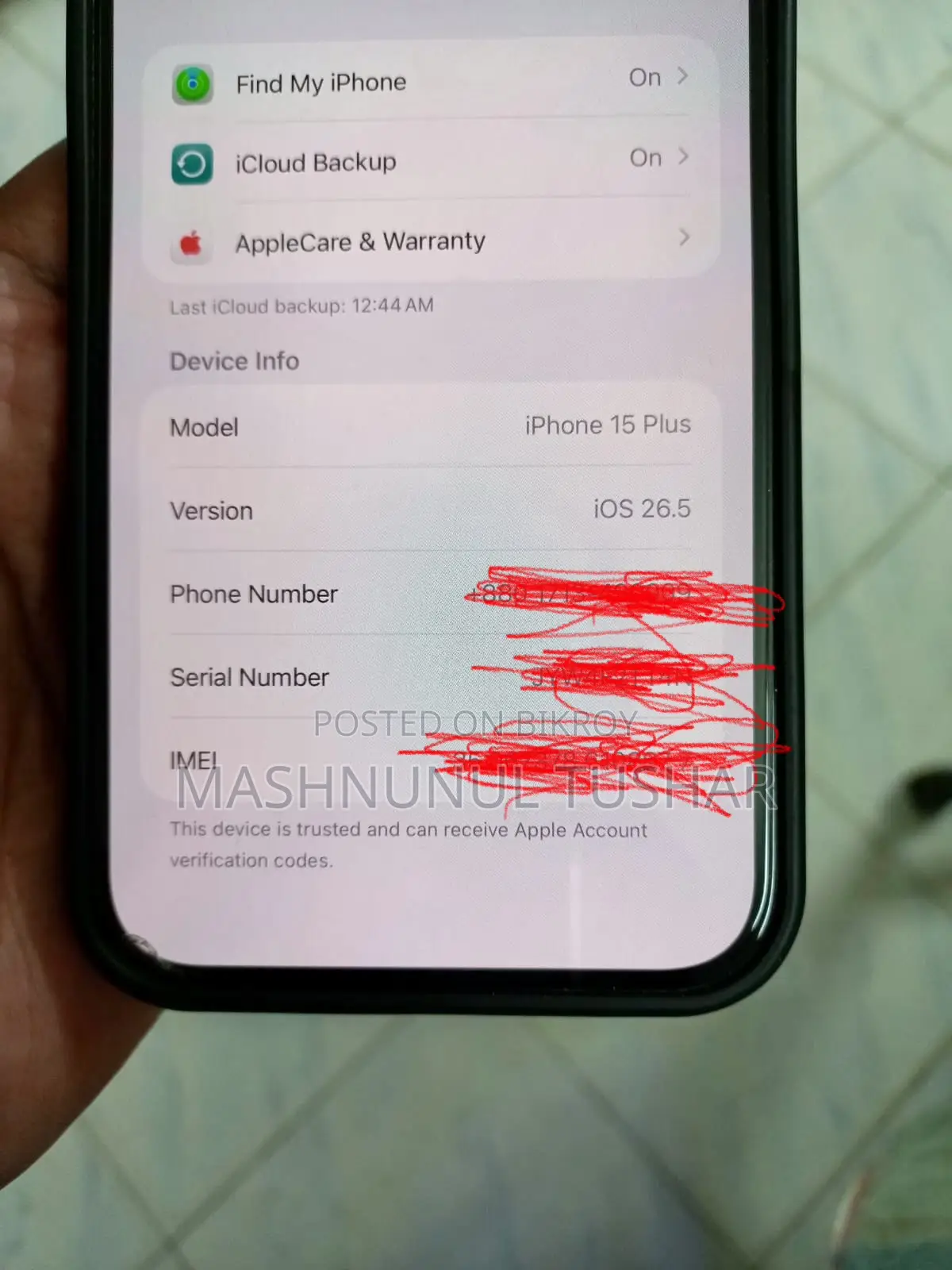 Apple iPhone 15 Plus 128 GB Black