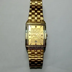 Swistar Gold Plated Swiss Quartz Watch- Water Resistant (Faux)