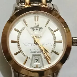 Omega Seamaster Two-Tone Analog Watch W/ Date Function-Water Resistant