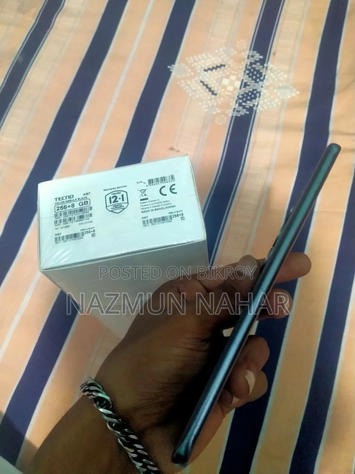 নতুন টেকনো স্পার্ক ৪০ প্রো ২৫৬ জিবি কালো