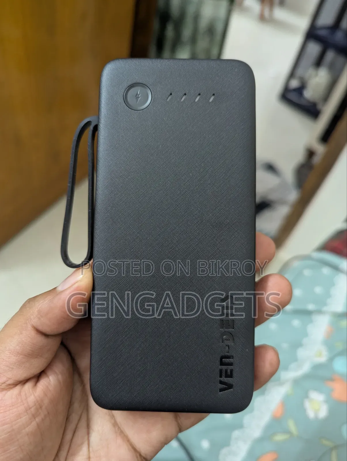 Power Bank - Ven Dens Pb-058, 10000mah Fast Charging, 4 Built-in Cable