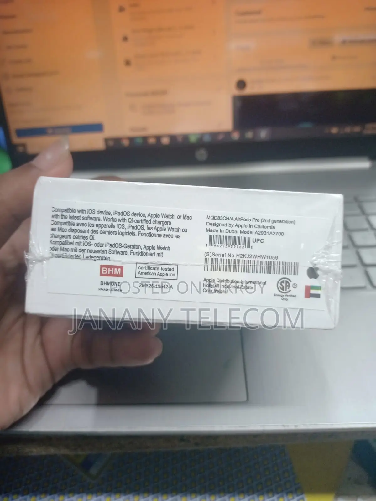 প্রিমিয়াম এয়ারপডস বিক্রির জন্য
