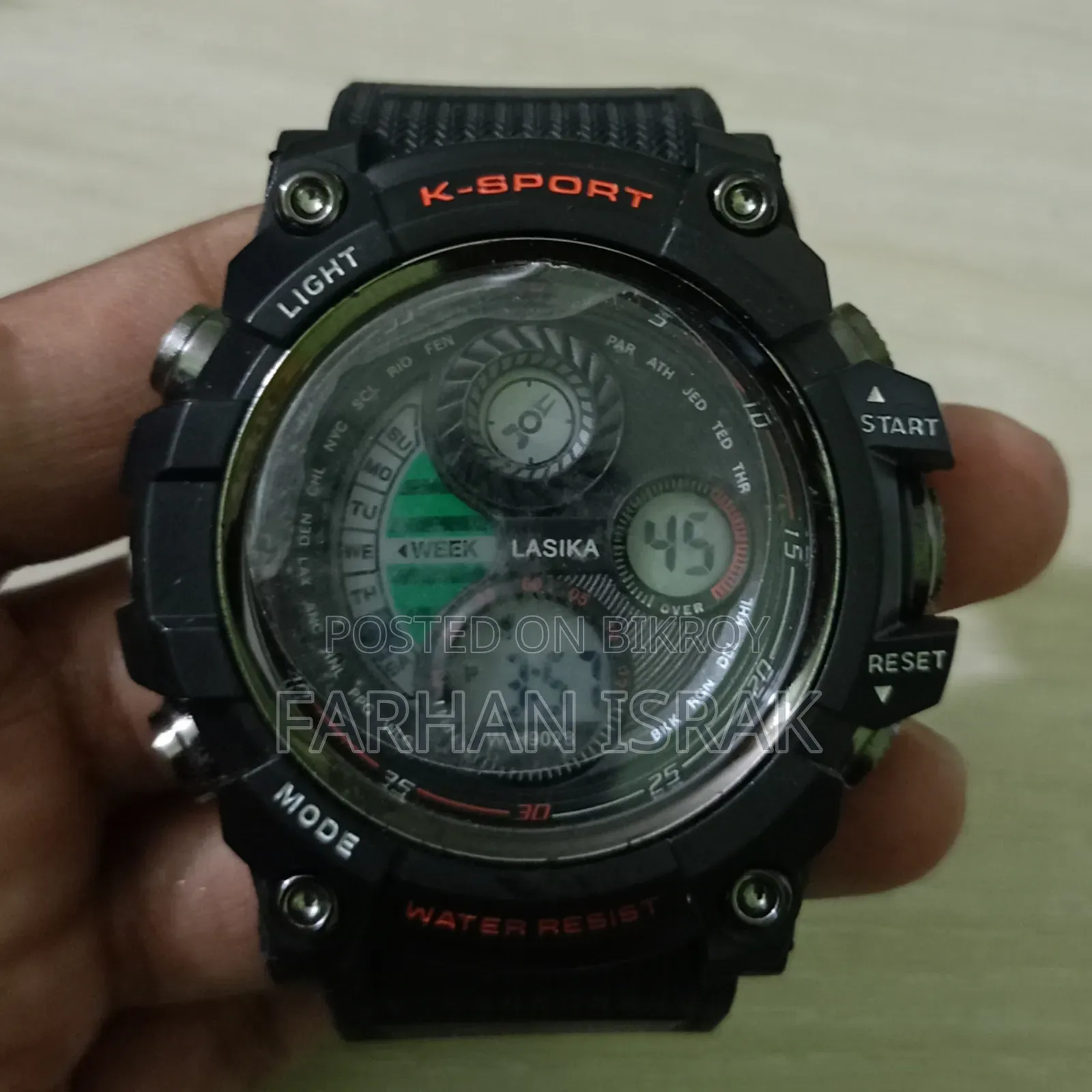 Lasika W-H9028 Digital Watch for Men