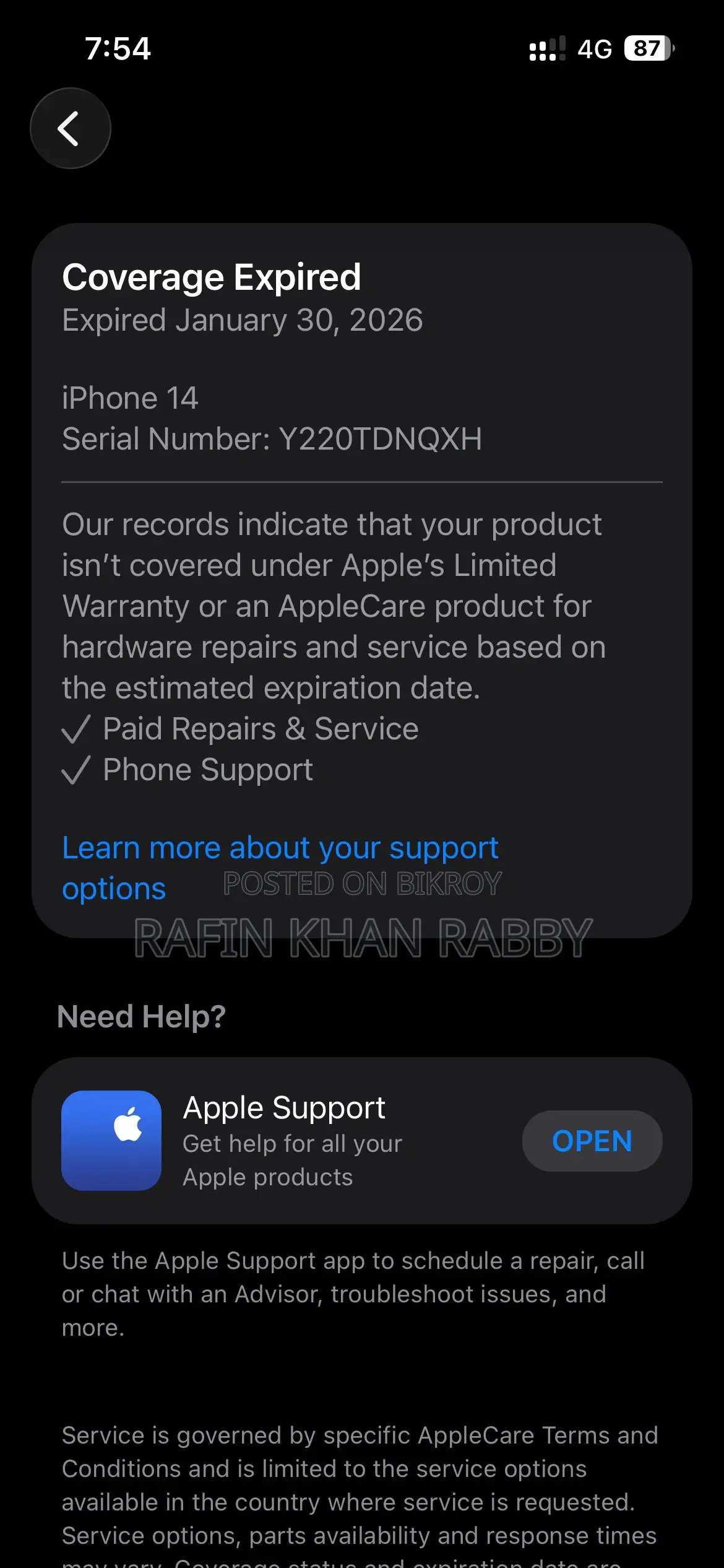 Apple iPhone 14 128 GB Blue