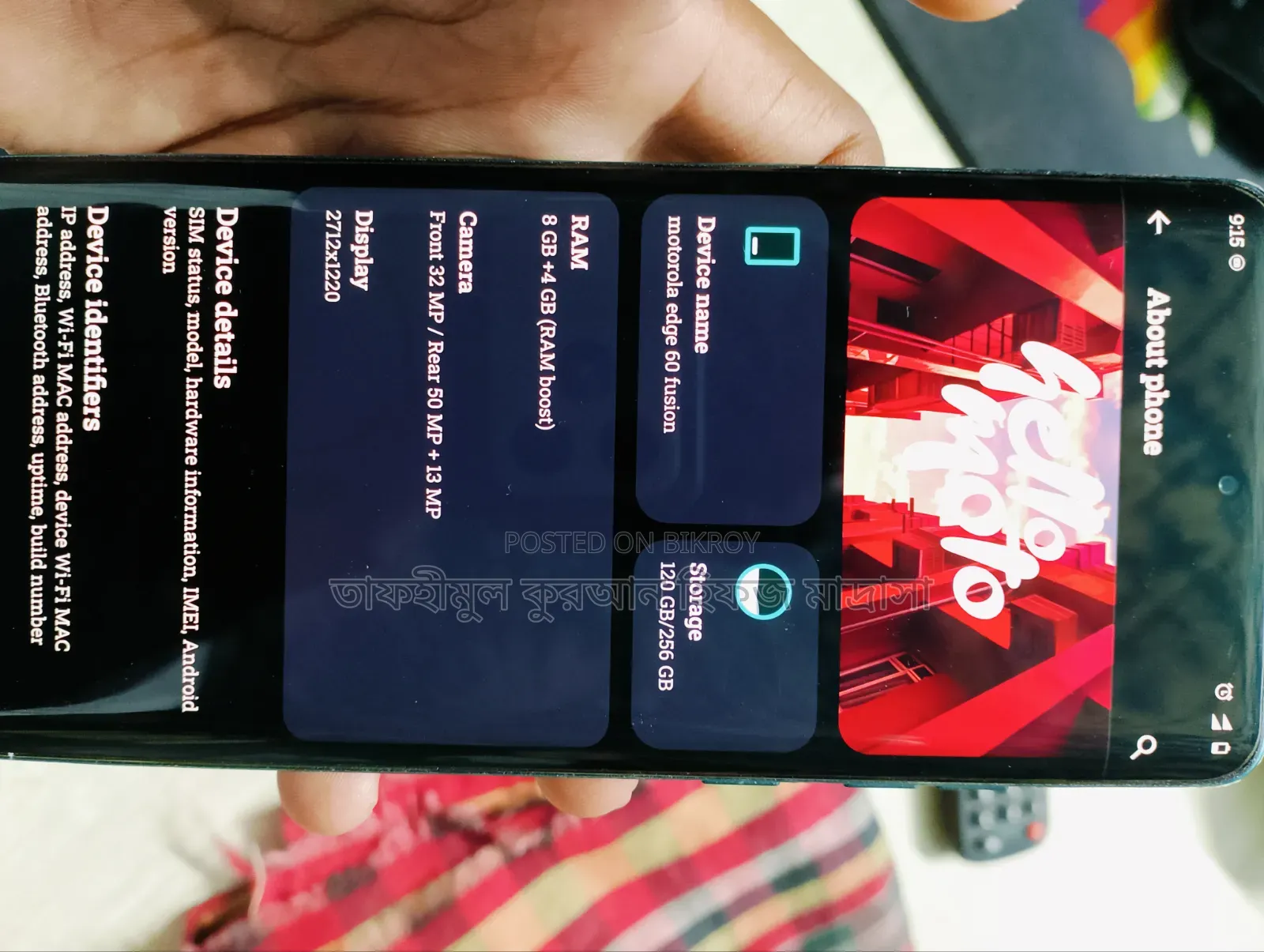 Motorola Edge 60 Fusion 256 GB Blue