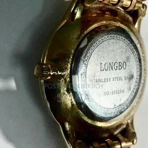 Longbo Men's Gold Tone Analog Watch— Sub-Dial