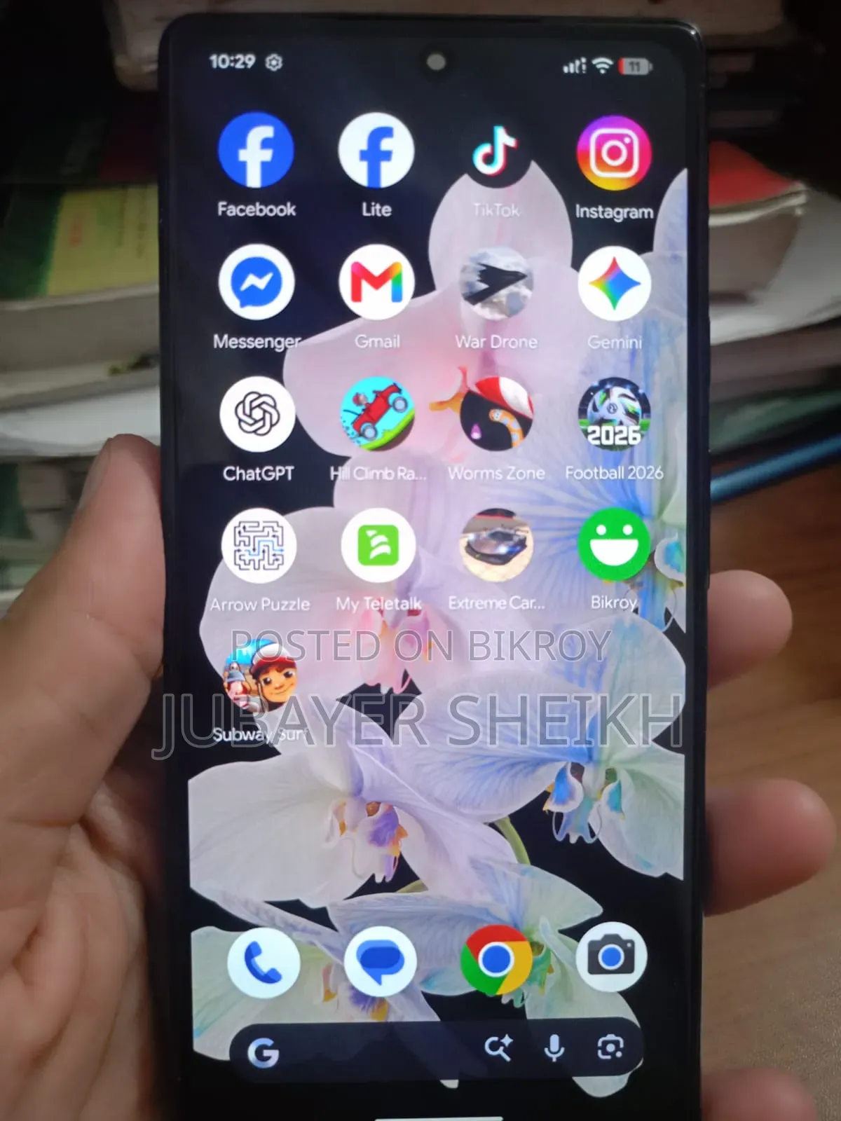 গুগল পিক্সেল ৬ ১২৮ জিবি ব্ল্যাক