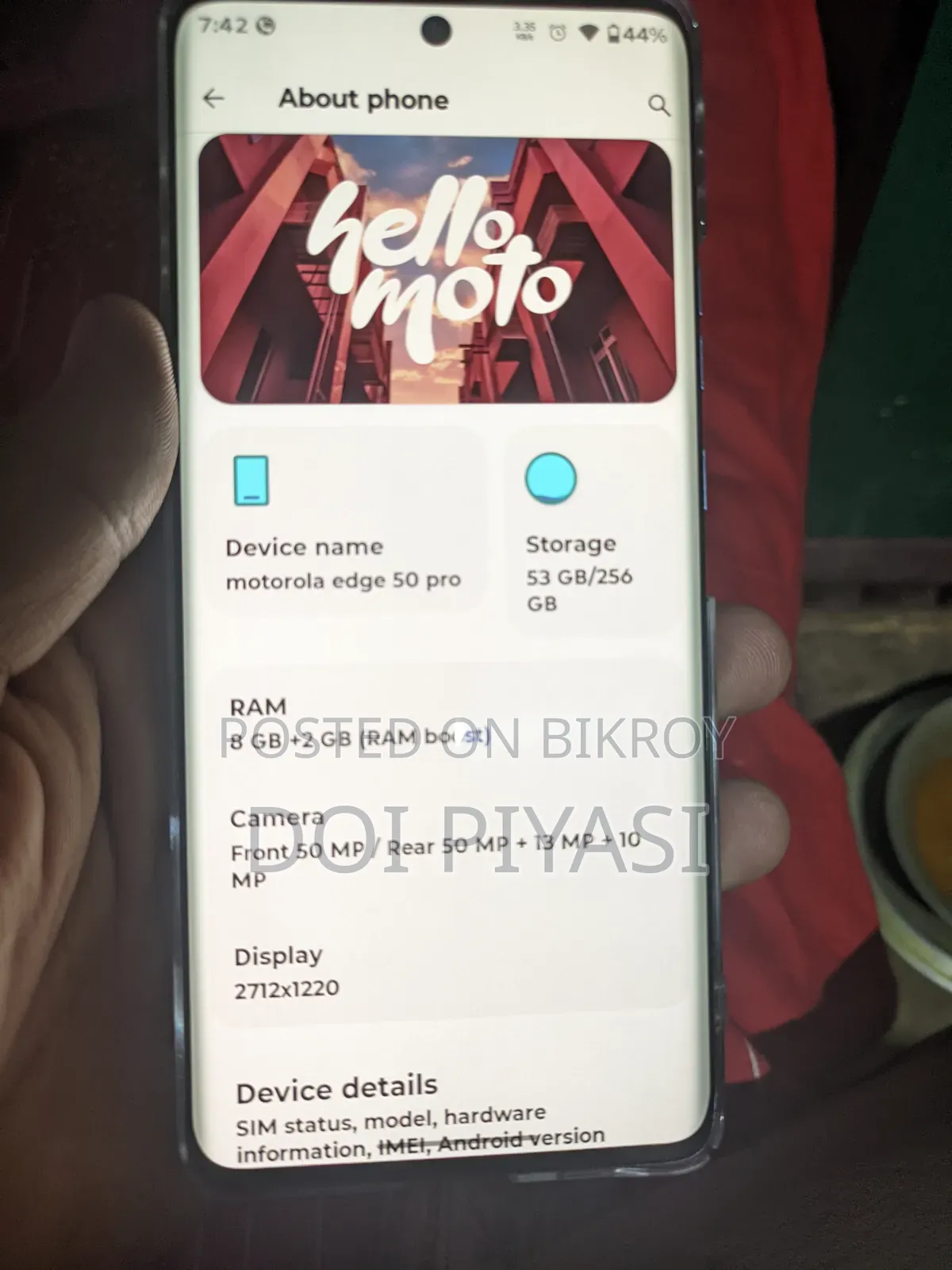 Motorola Edge 50 Pro 256 GB Blue