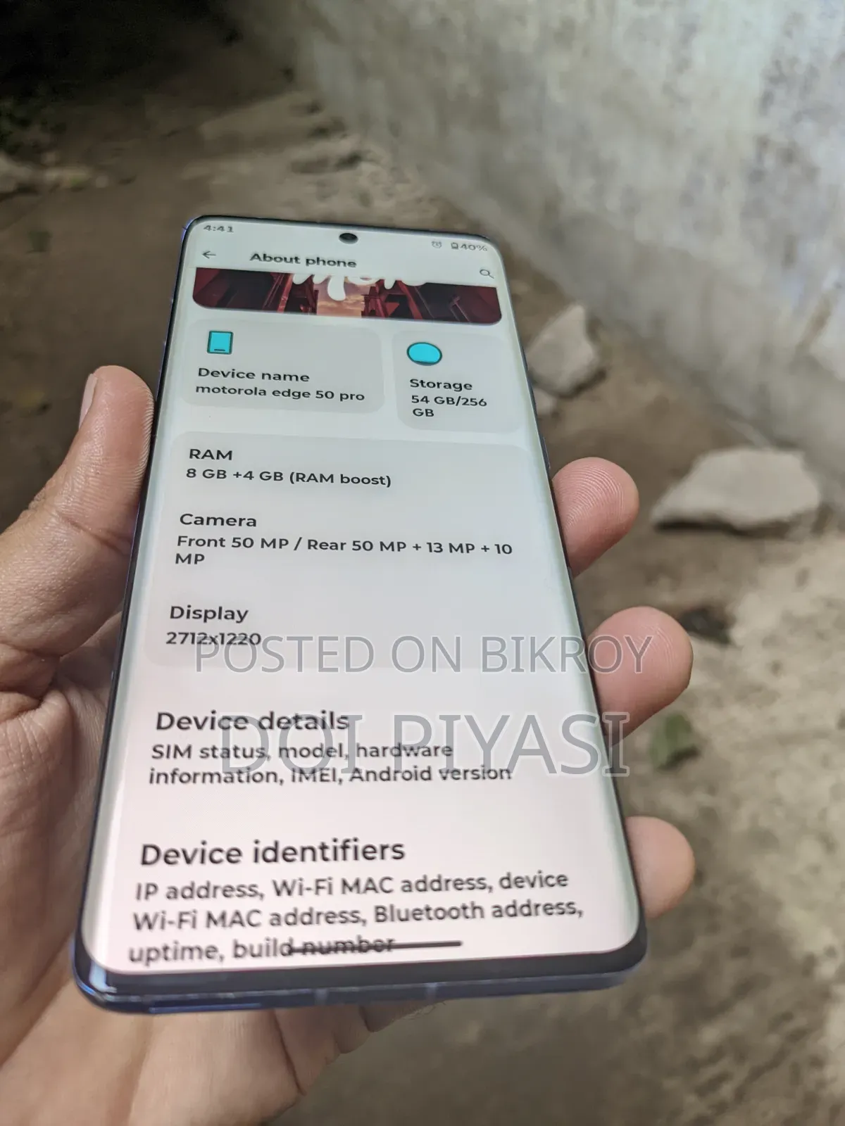 Motorola Edge 50 Pro 256 GB Blue
