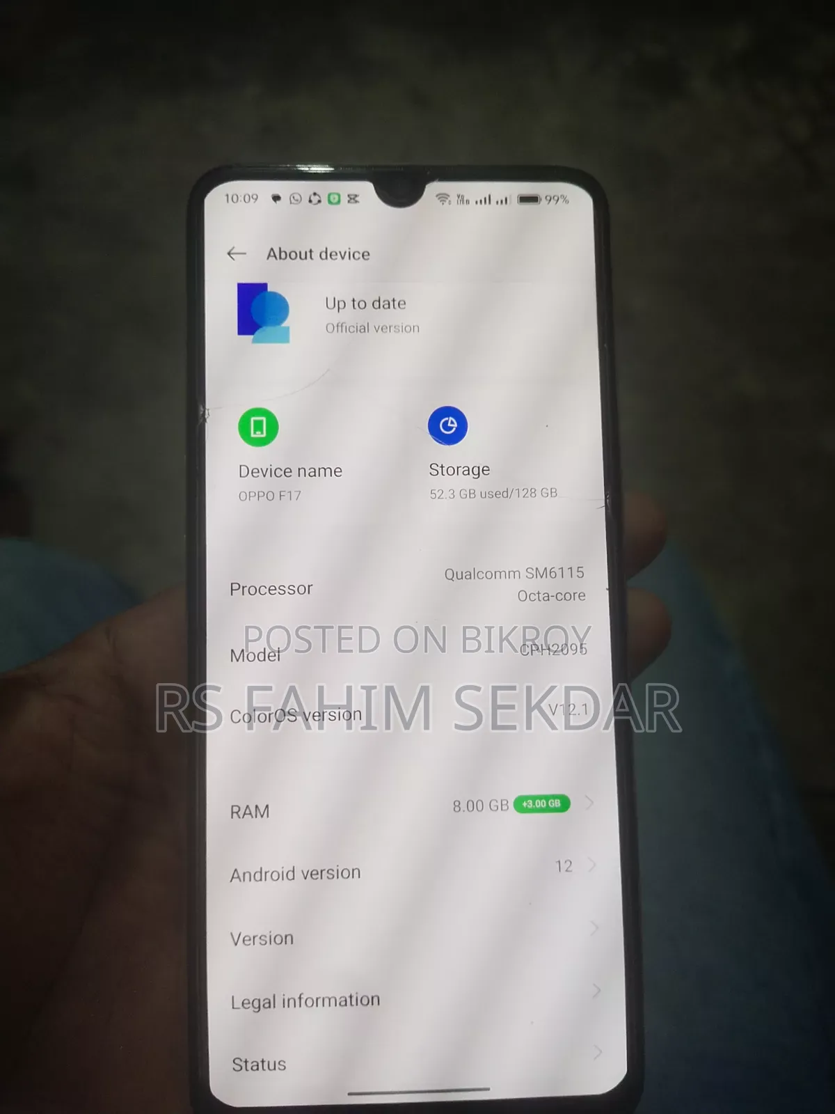 Oppo F17 128 GB Red